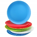 Buy Set of 12 – Plastic Kids Plates - 9 Inch Kid Plates - Reusable Kids  Plate – Dinner Plastic Plates for Kids - BPA Free Food Safe - Assorted  Colors Kid
